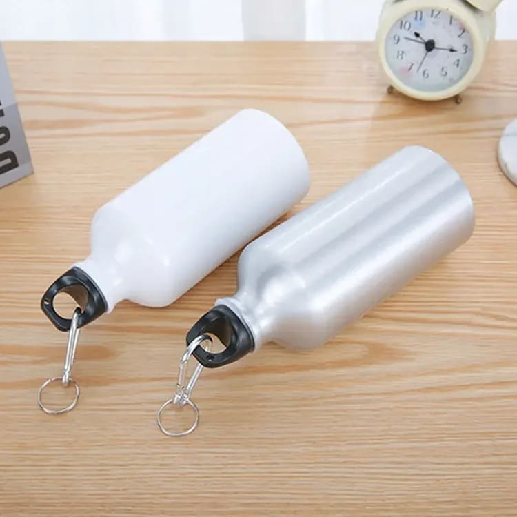 Termo de Aluminio 500Ml Plateado DTF Calidad AAA